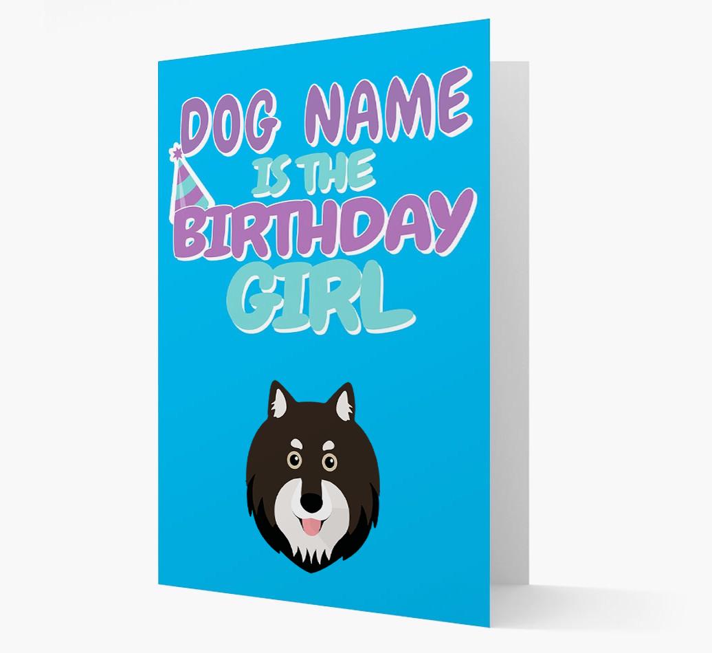 'Birthday Girl' Card with {breedFullName} Icon
