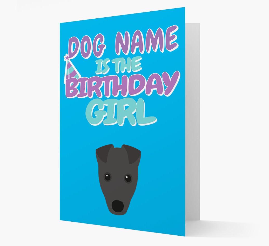 'Birthday Girl' Card with {breedFullName} Icon