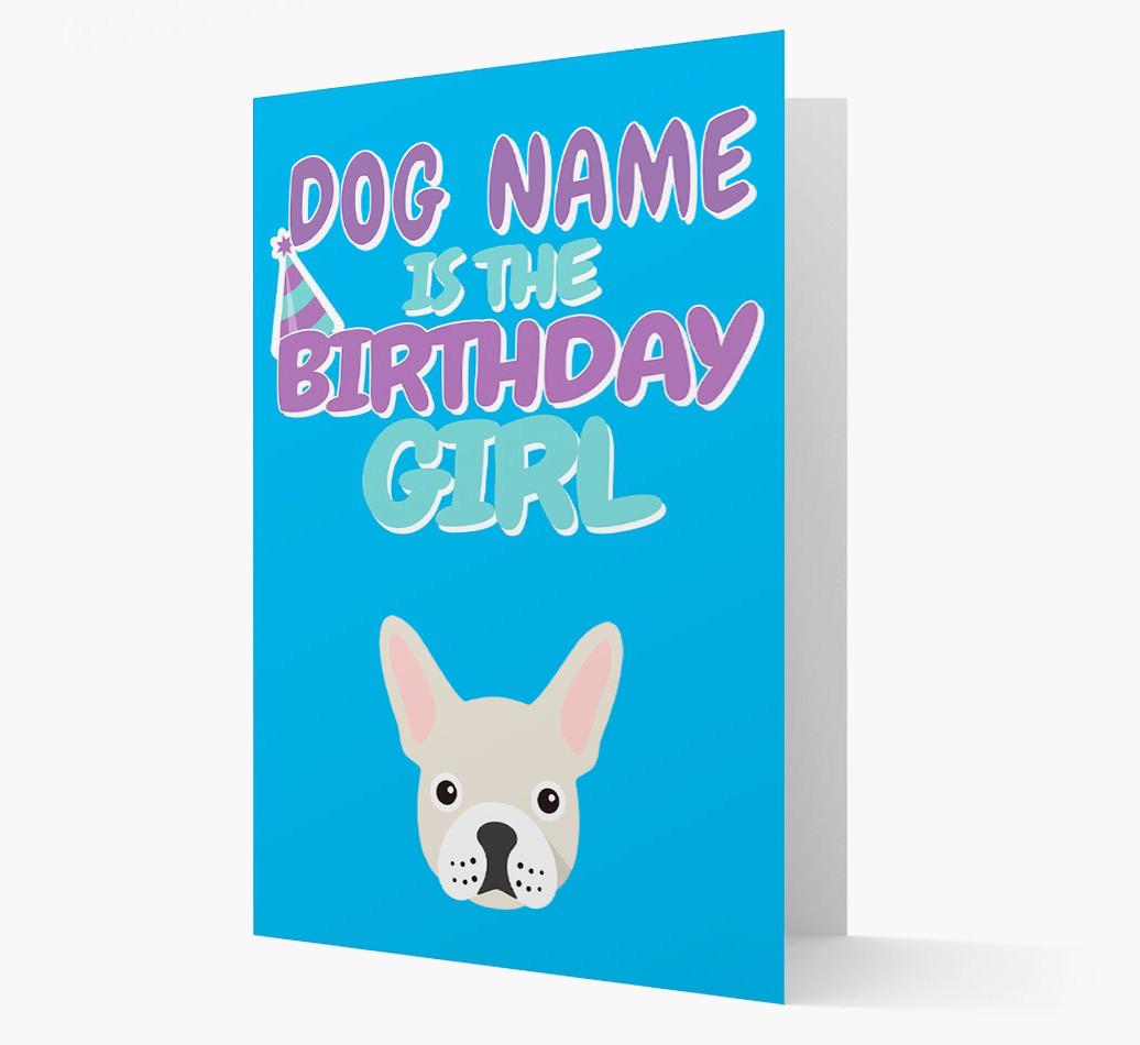 'Birthday Girl' Card with {breedFullName} Icon