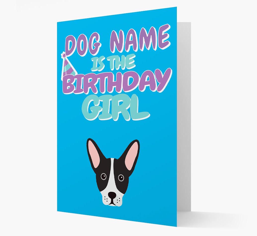 'Birthday Girl' Card with {breedFullName} Icon