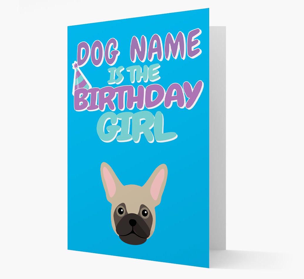 'Birthday Girl' Card with {breedFullName} Icon