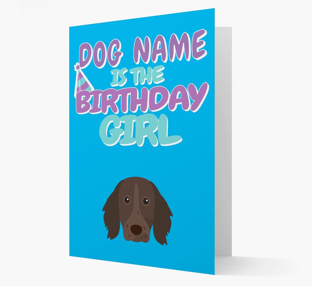 'Birthday Girl' Card with {breedFullName} Icon