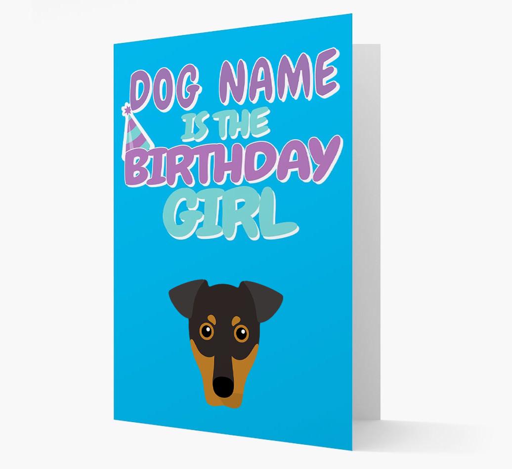 'Birthday Girl' Card with {breedFullName} Icon