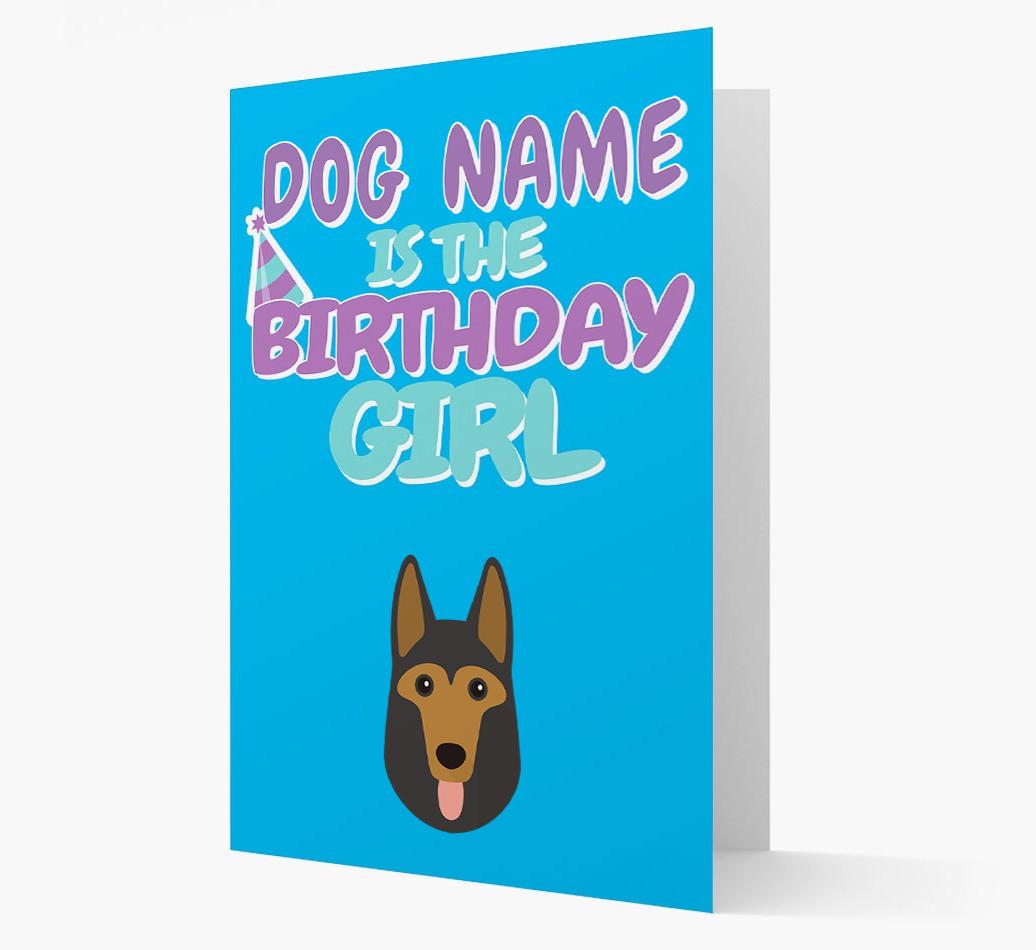 'Birthday Girl' Card with {breedFullName} Icon