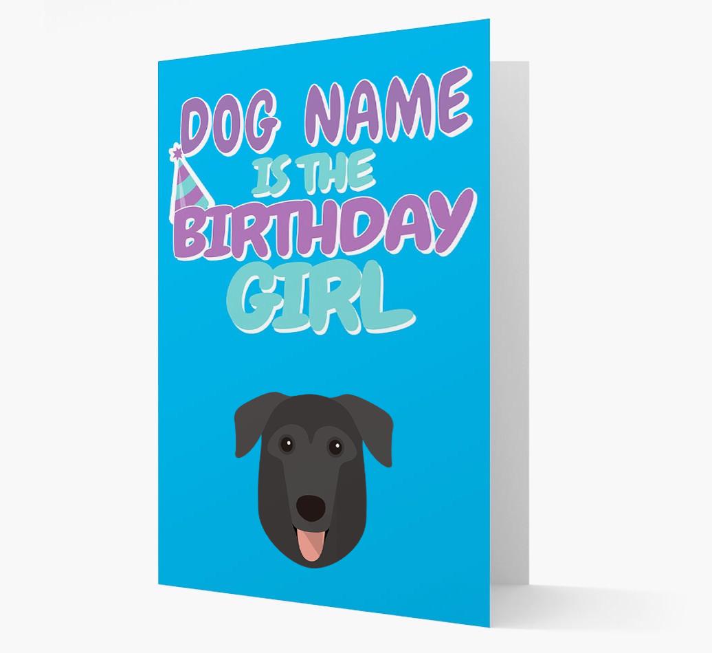 'Birthday Girl' Card with {breedFullName} Icon