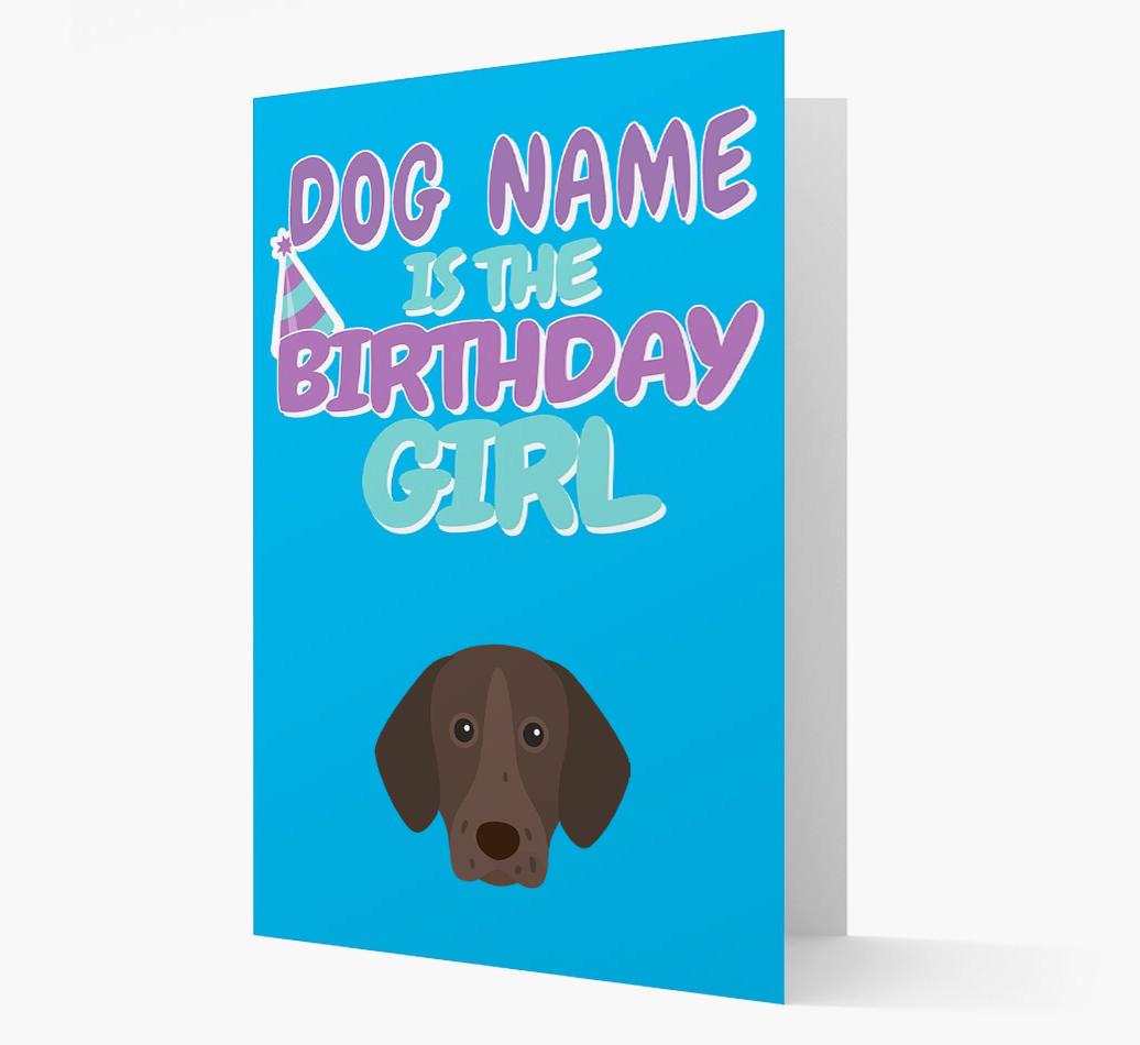 'Birthday Girl' Card with {breedFullName} Icon