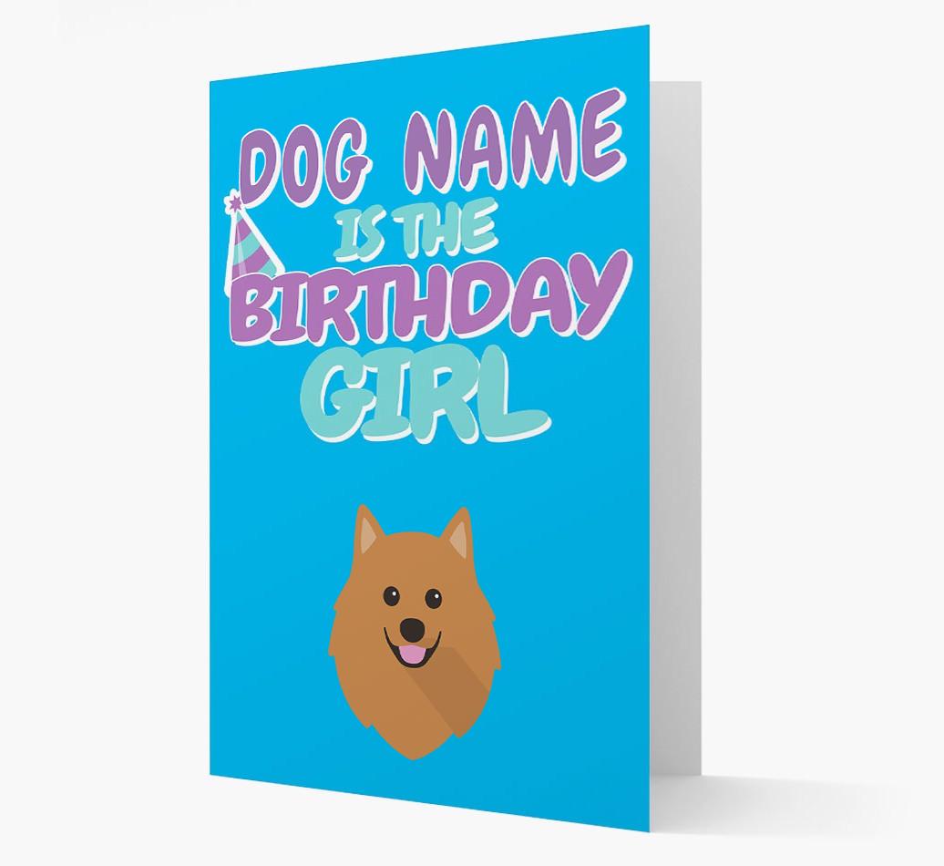 'Birthday Girl' Card with {breedFullName} Icon