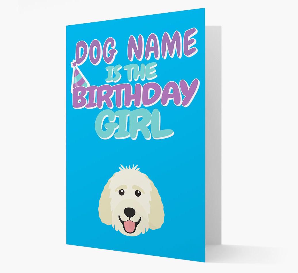 'Birthday Girl' Card with {breedFullName} Icon