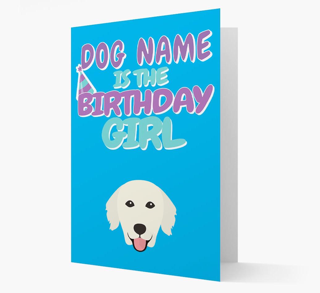 'Birthday Girl' Card with {breedFullName} Icon