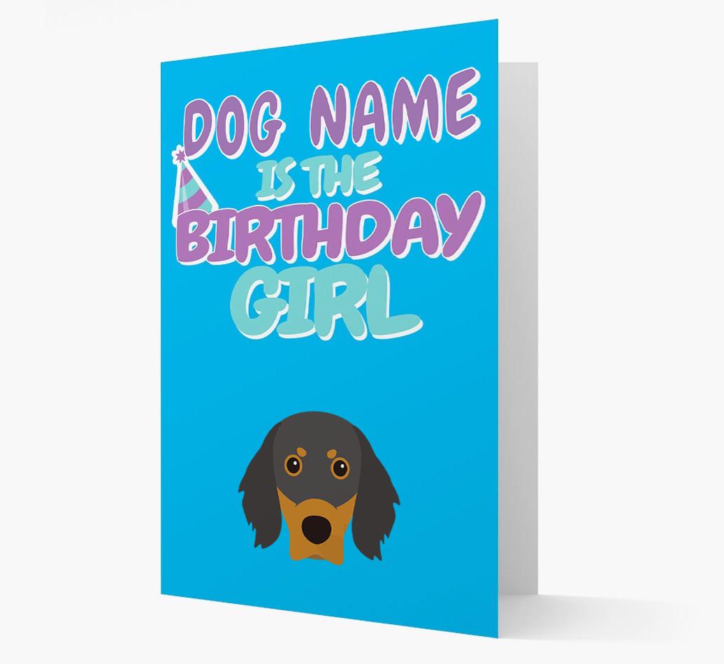 'Birthday Girl' Card with {breedFullName} Icon