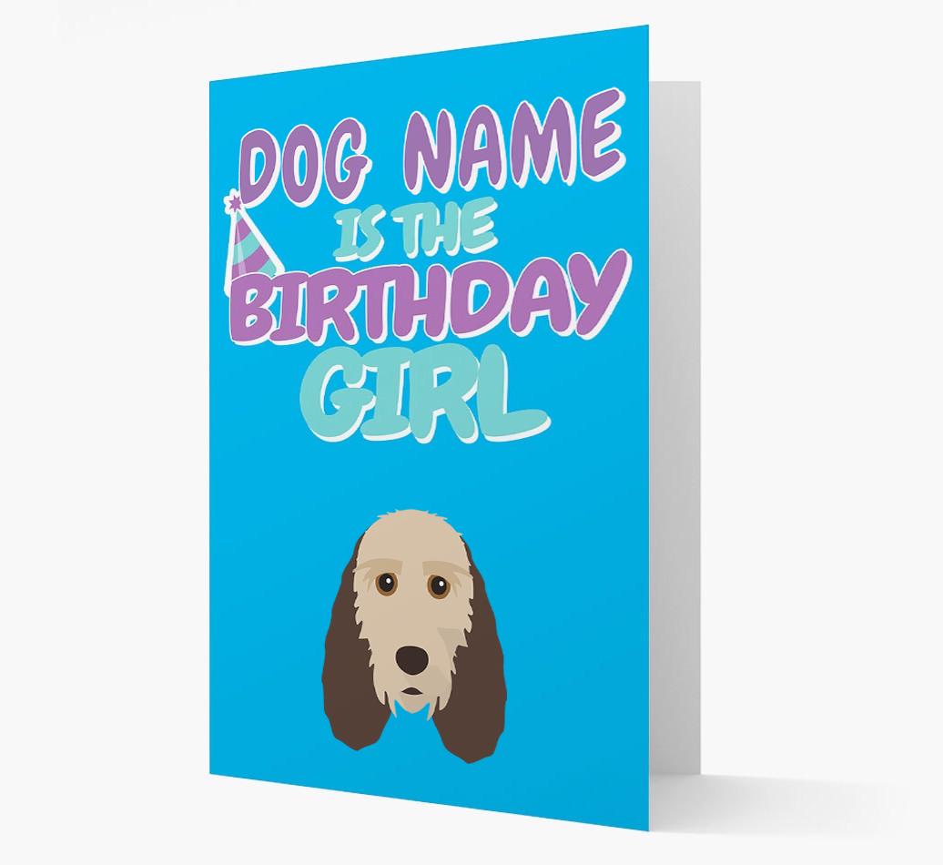 'Birthday Girl' Card with {breedFullName} Icon