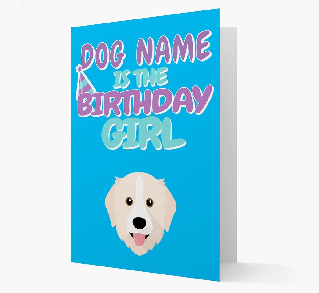 'Birthday Girl' Card with {breedFullName} Icon