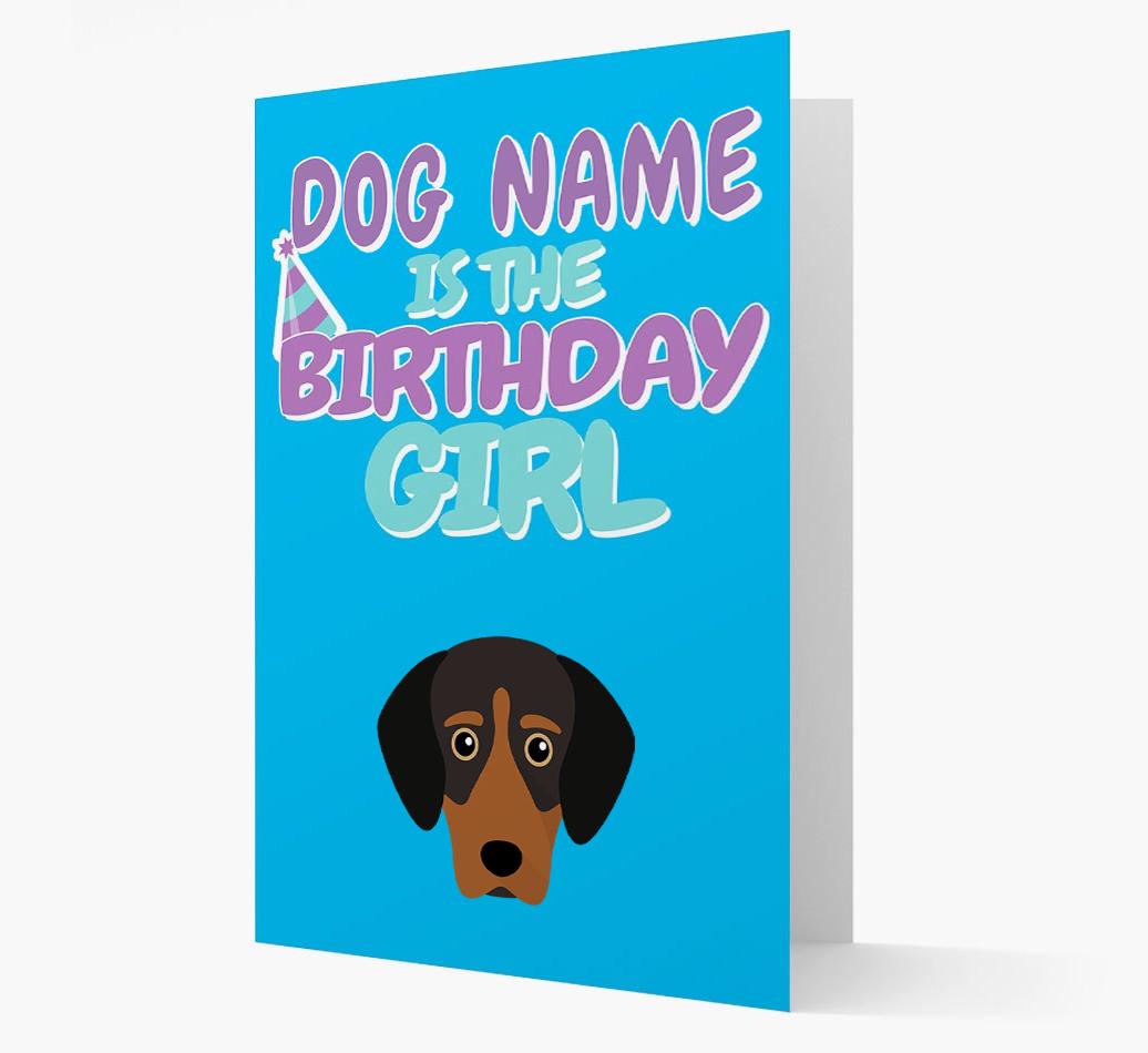 'Birthday Girl' Card with {breedFullName} Icon