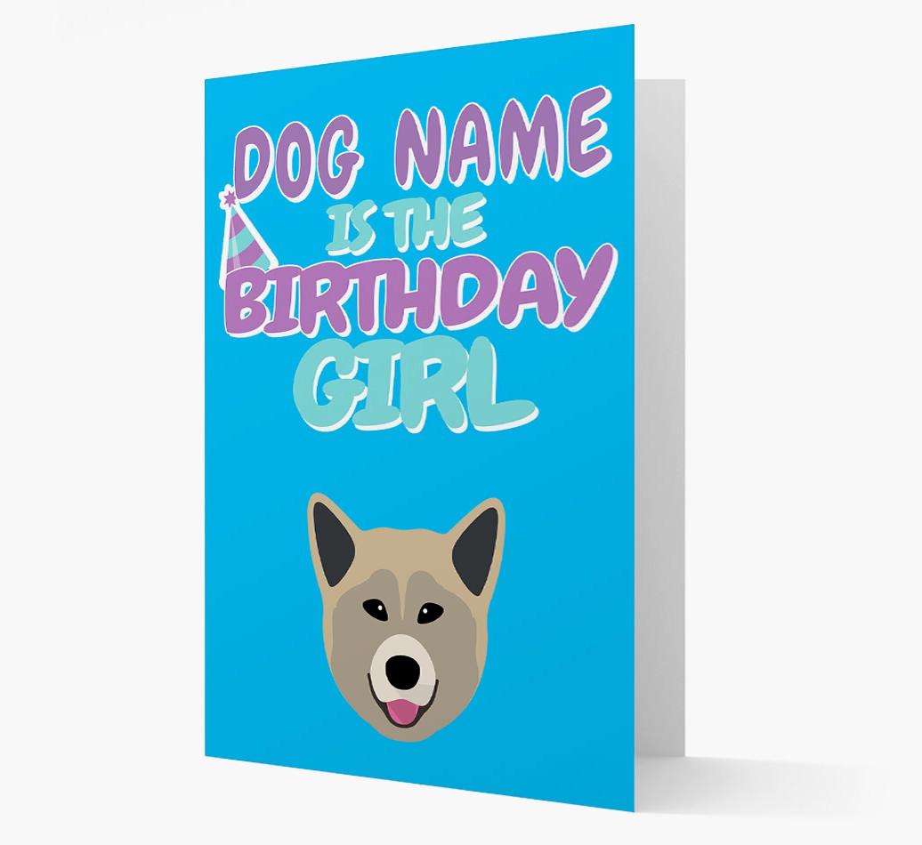 'Birthday Girl' Card with {breedFullName} Icon