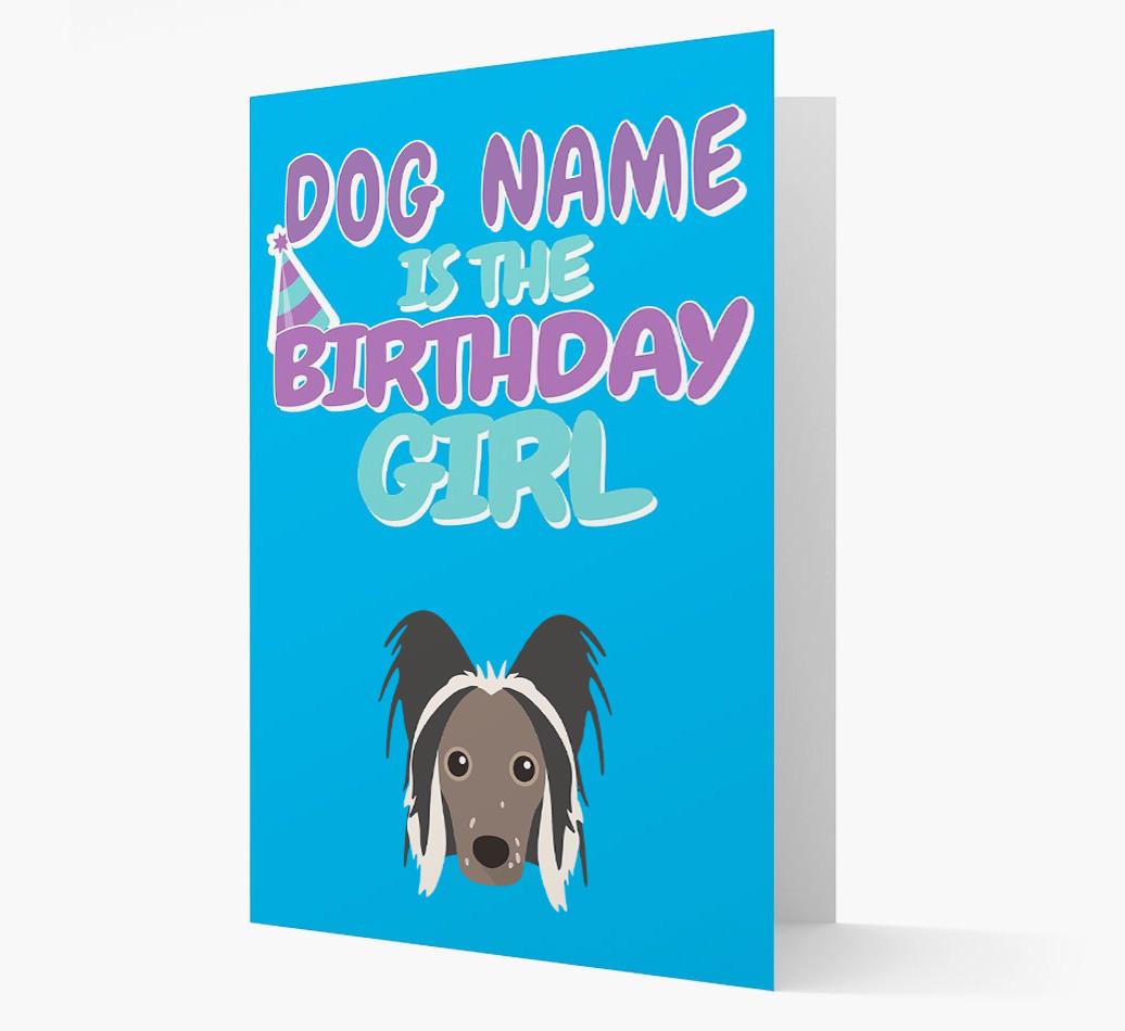'Birthday Girl' Card with {breedFullName} Icon