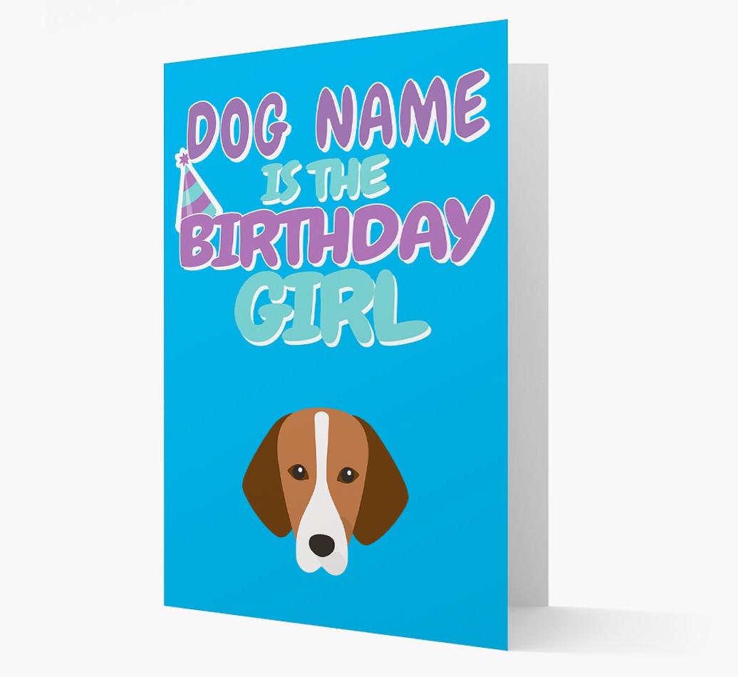 'Birthday Girl' Card with {breedFullName} Icon
