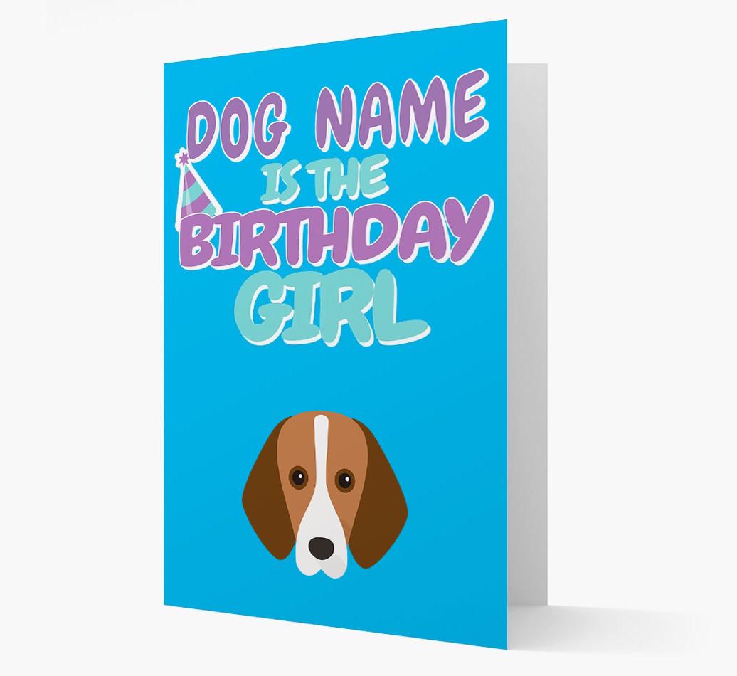 'Birthday Girl' Card with {breedFullName} Icon