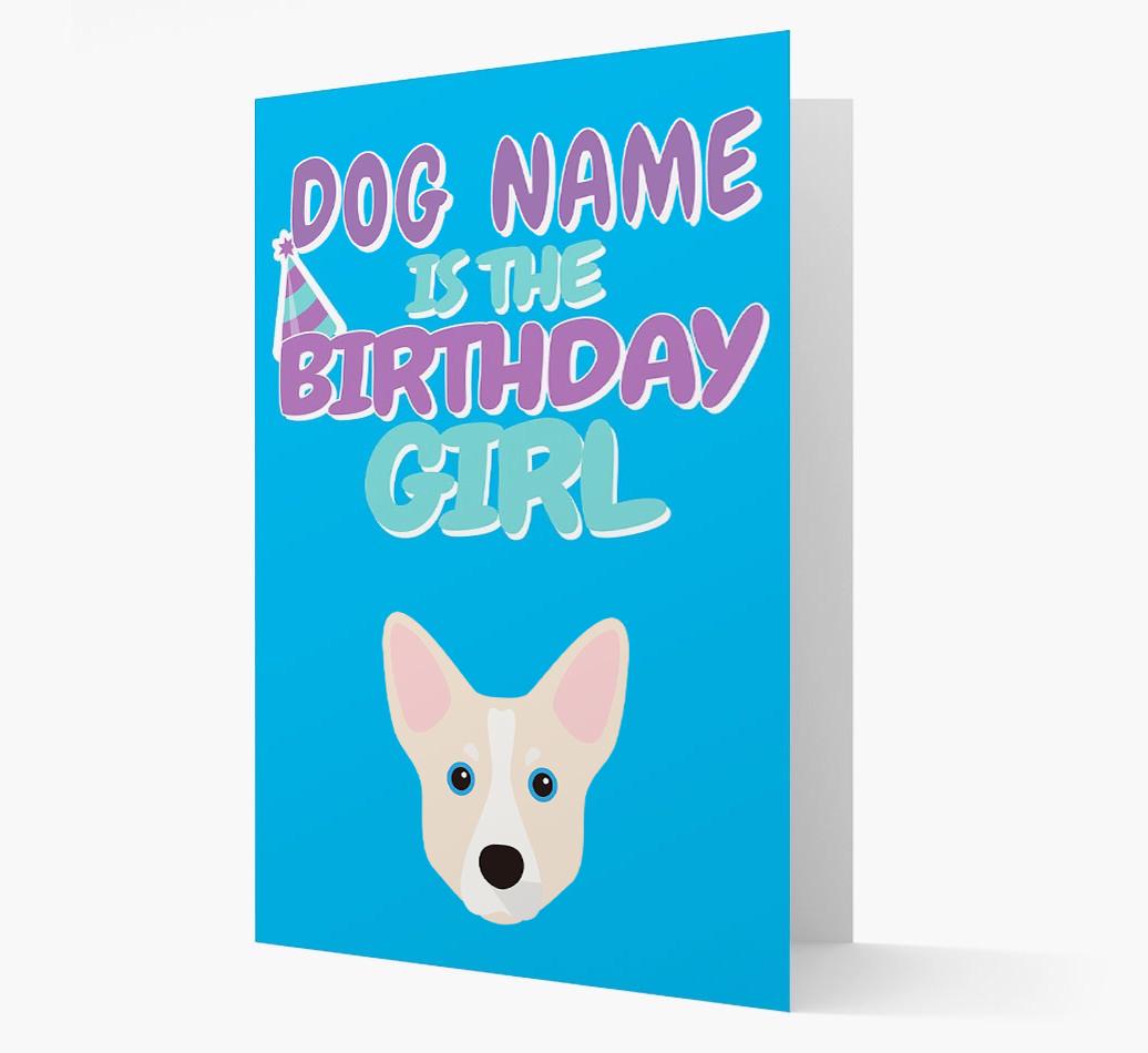 'Birthday Girl' Card with {breedFullName} Icon