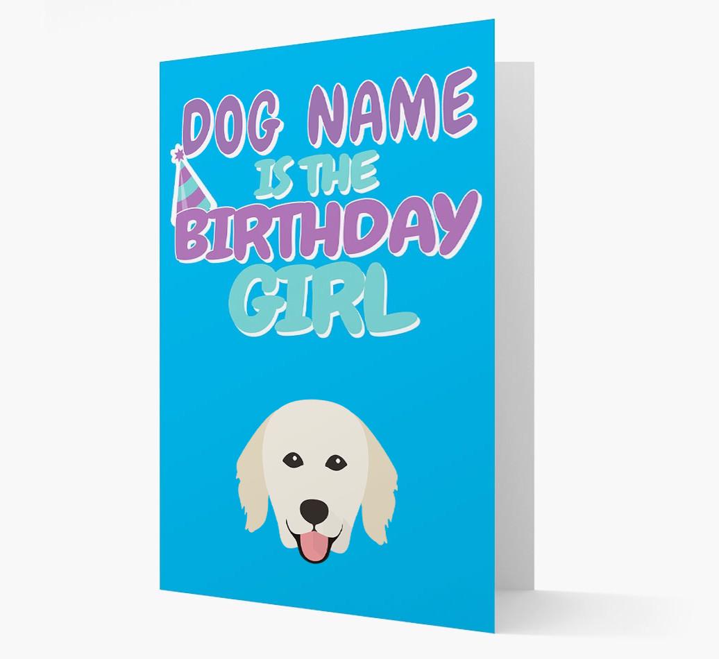 'Birthday Girl' Card with {breedFullName} Icon