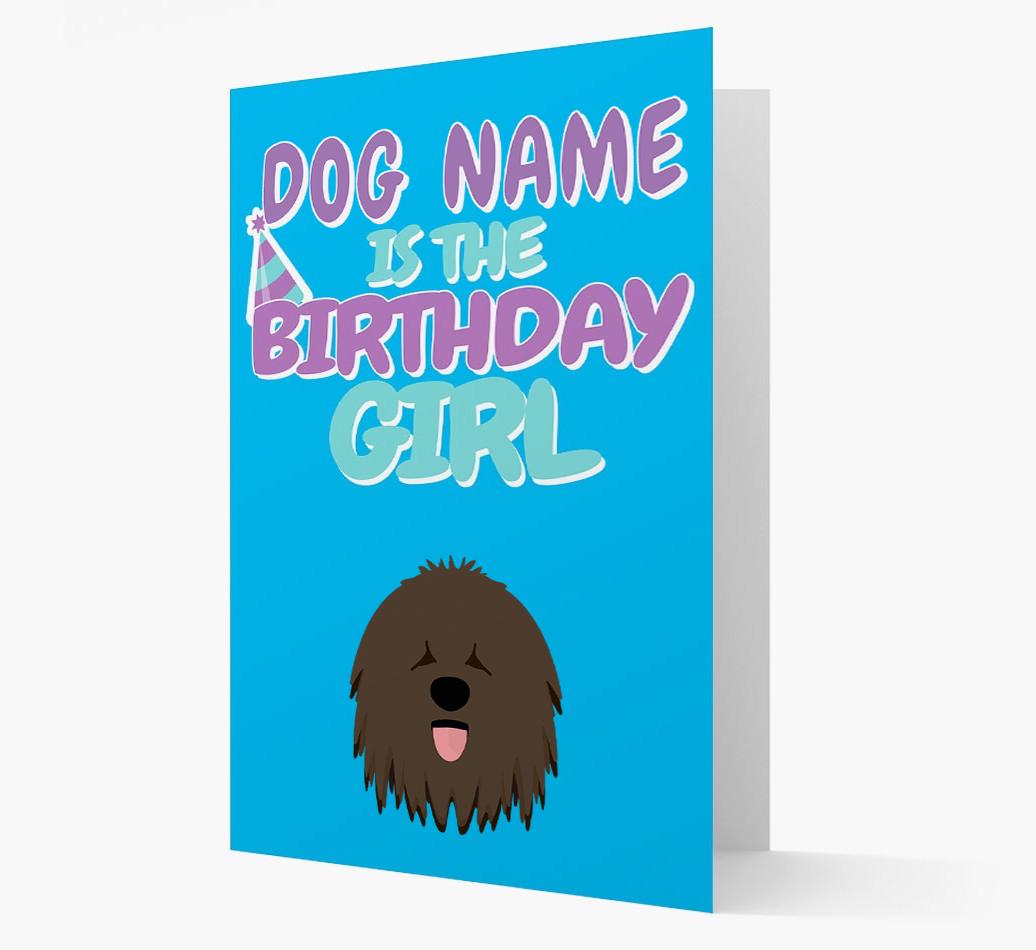 'Birthday Girl' Card with {breedFullName} Icon