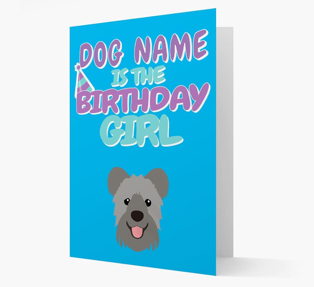 'Birthday Girl' Card with {breedFullName} Icon