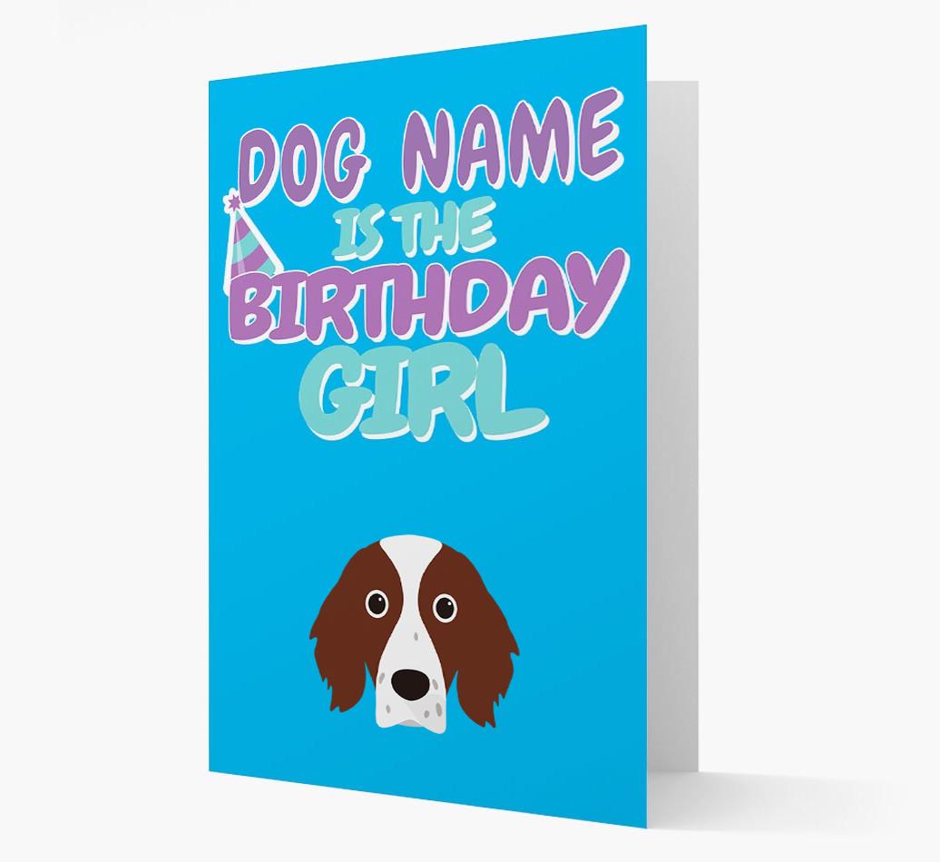 'Birthday Girl' Card with {breedFullName} Icon