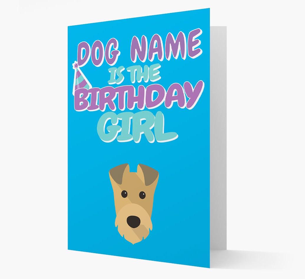 'Birthday Girl' Card with {breedFullName} Icon