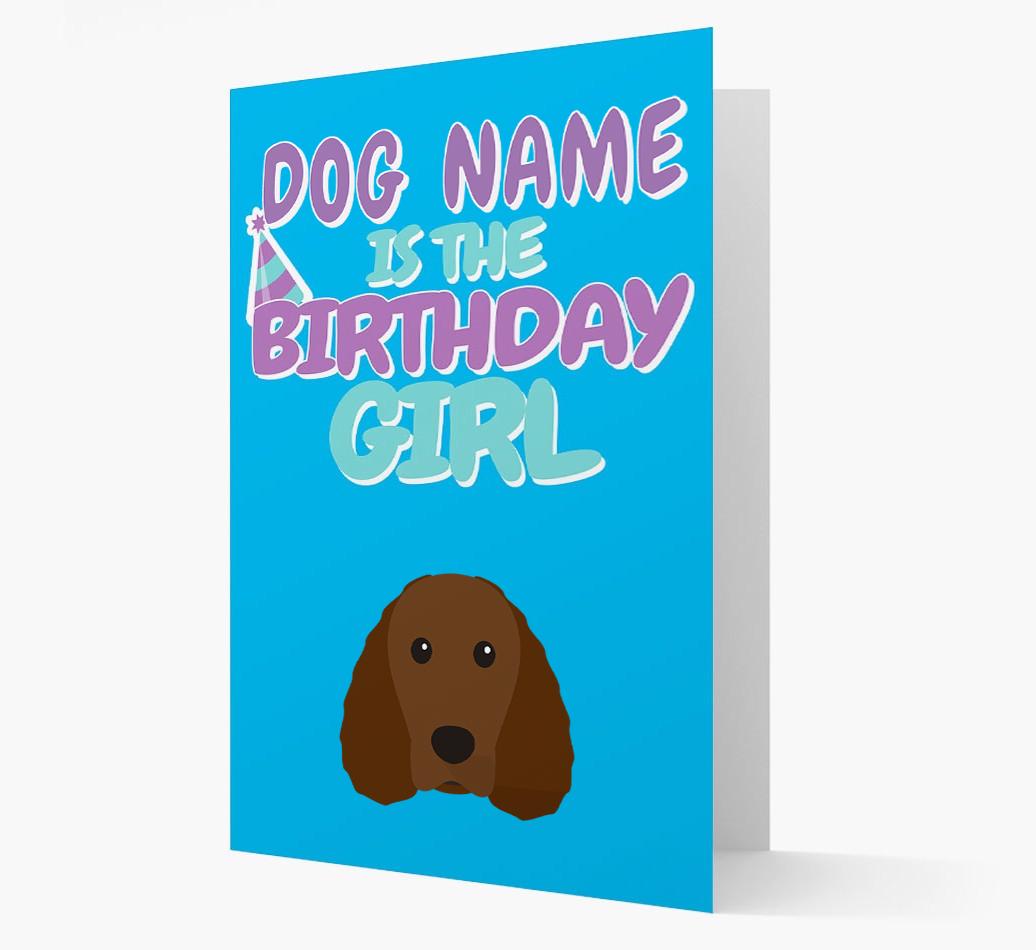 'Birthday Girl' Card with {breedFullName} Icon