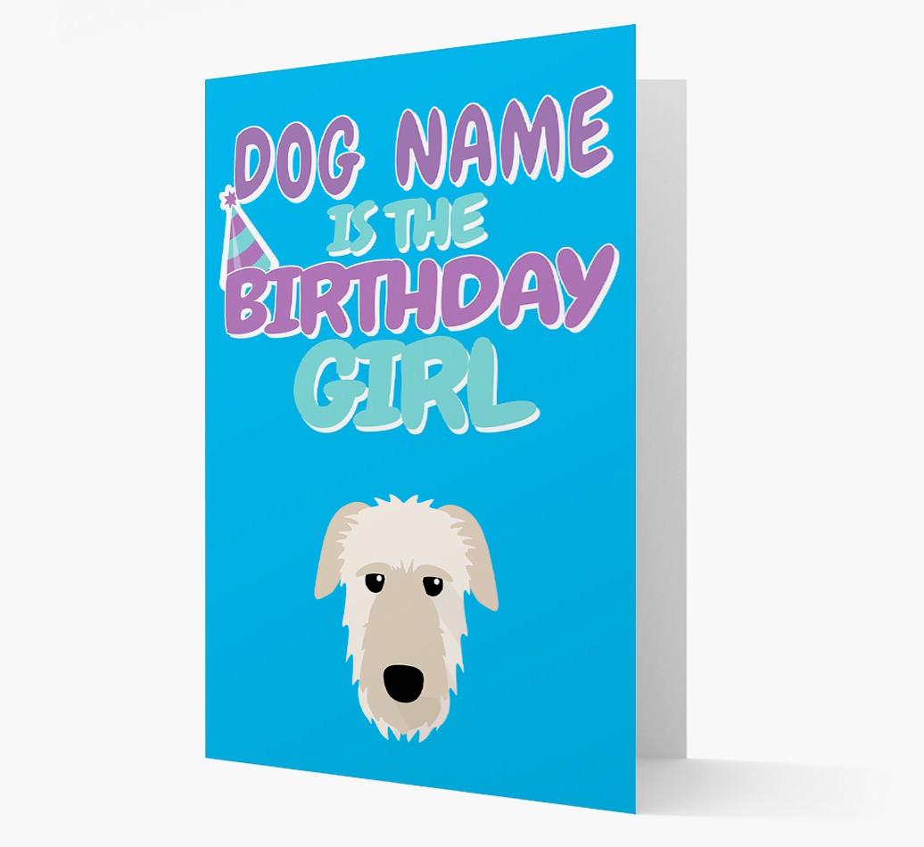 'Birthday Girl' Card with {breedFullName} Icon