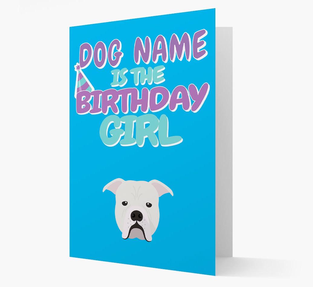 'Birthday Girl' Card with {breedFullName} Icon