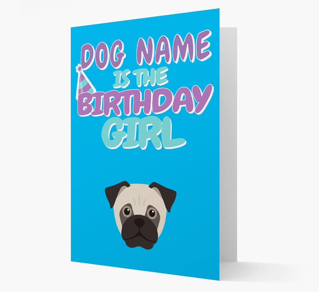 'Birthday Girl' Card with {breedFullName} Icon