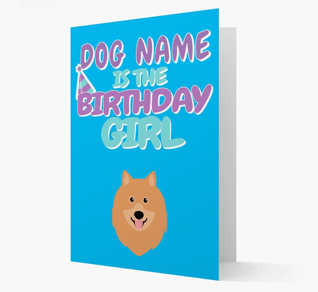 'Birthday Girl' Card with {breedFullName} Icon