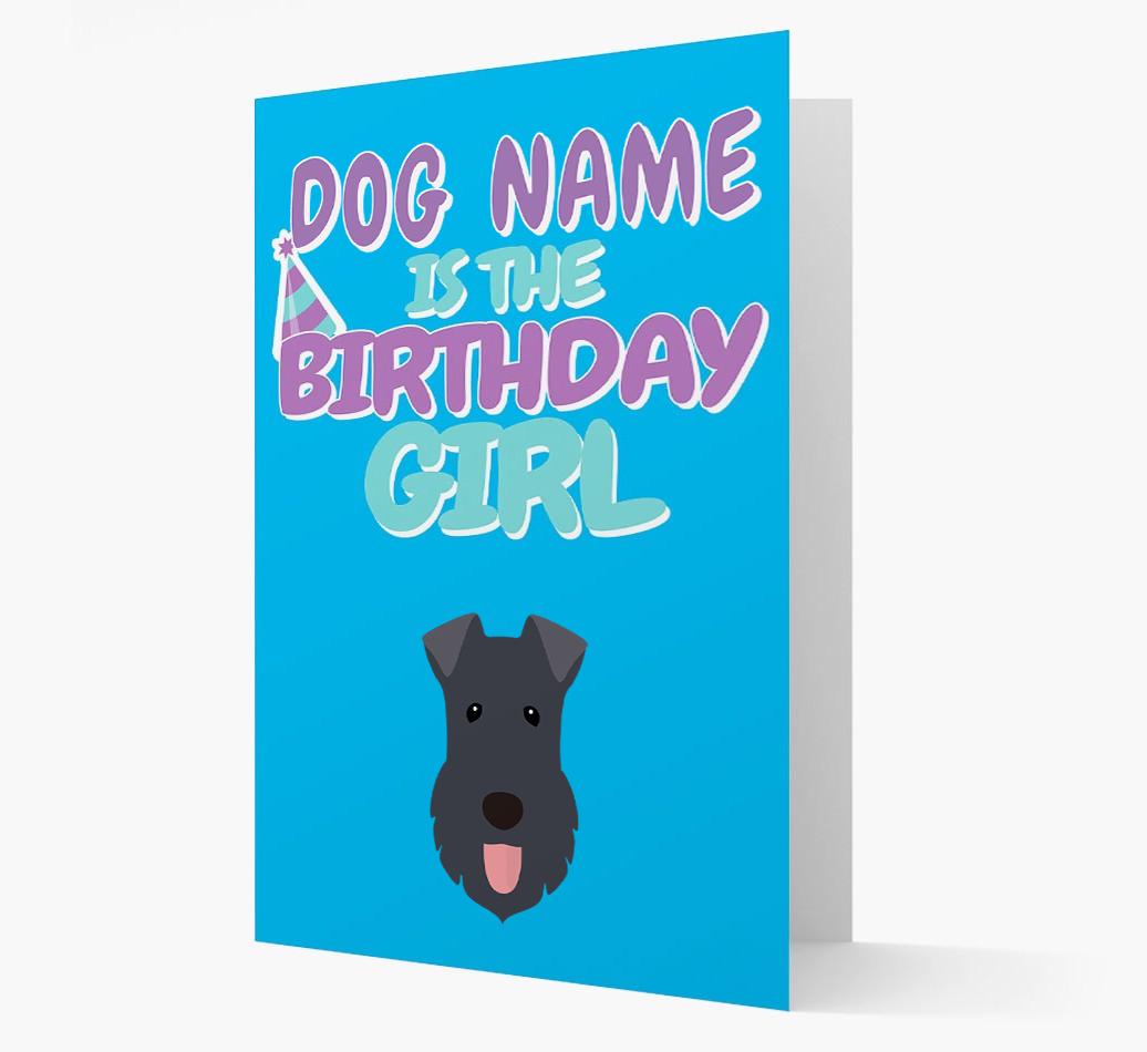 'Birthday Girl' Card with {breedFullName} Icon