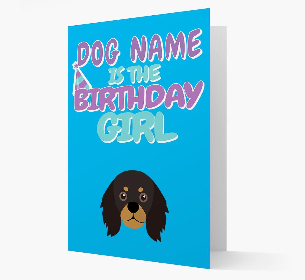 'Birthday Girl' Card with {breedFullName} Icon