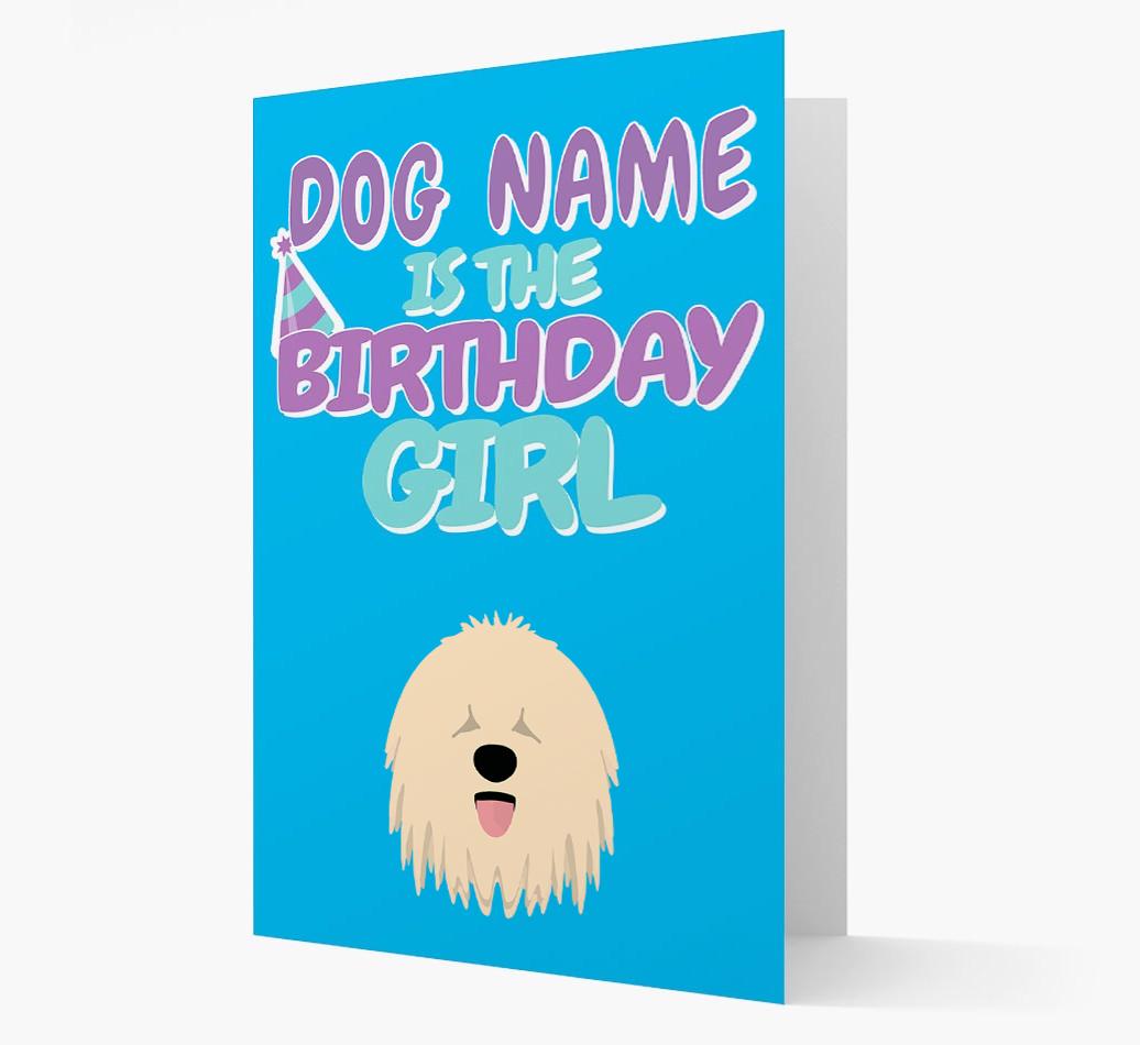 'Birthday Girl' Card with {breedFullName} Icon