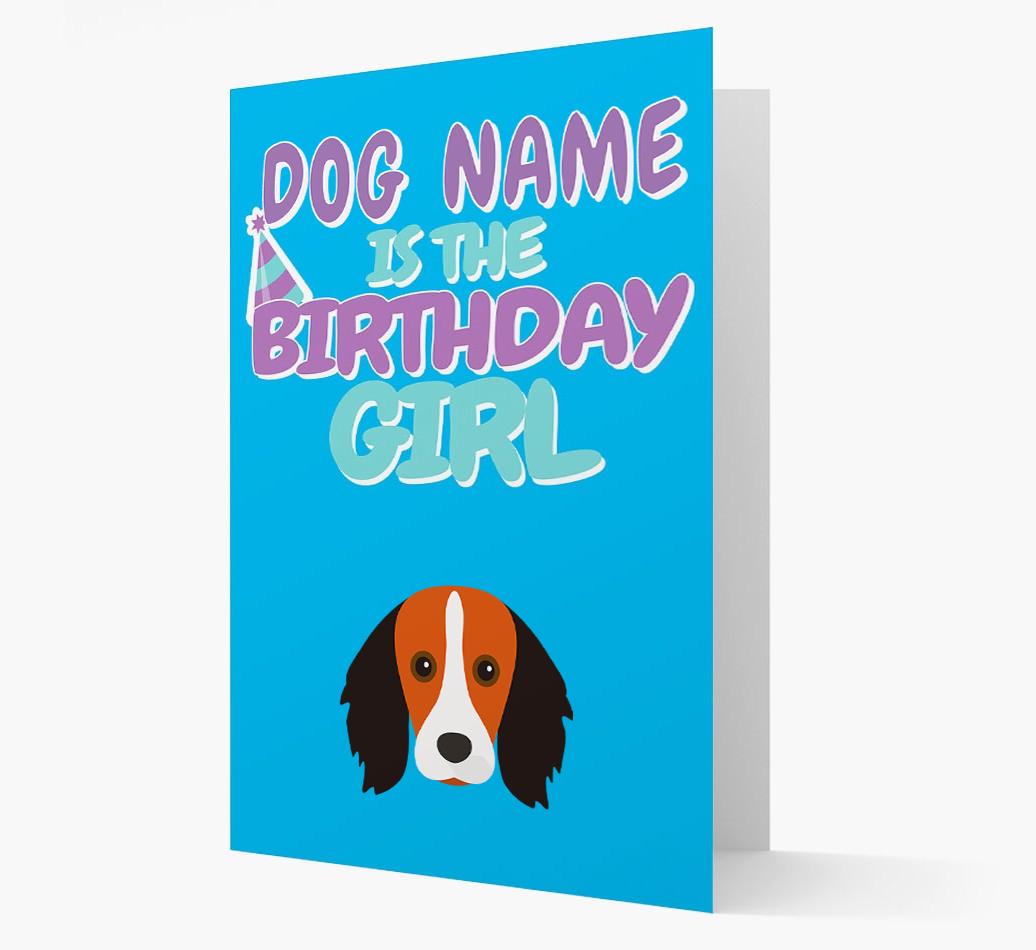 'Birthday Girl' Card with {breedFullName} Icon