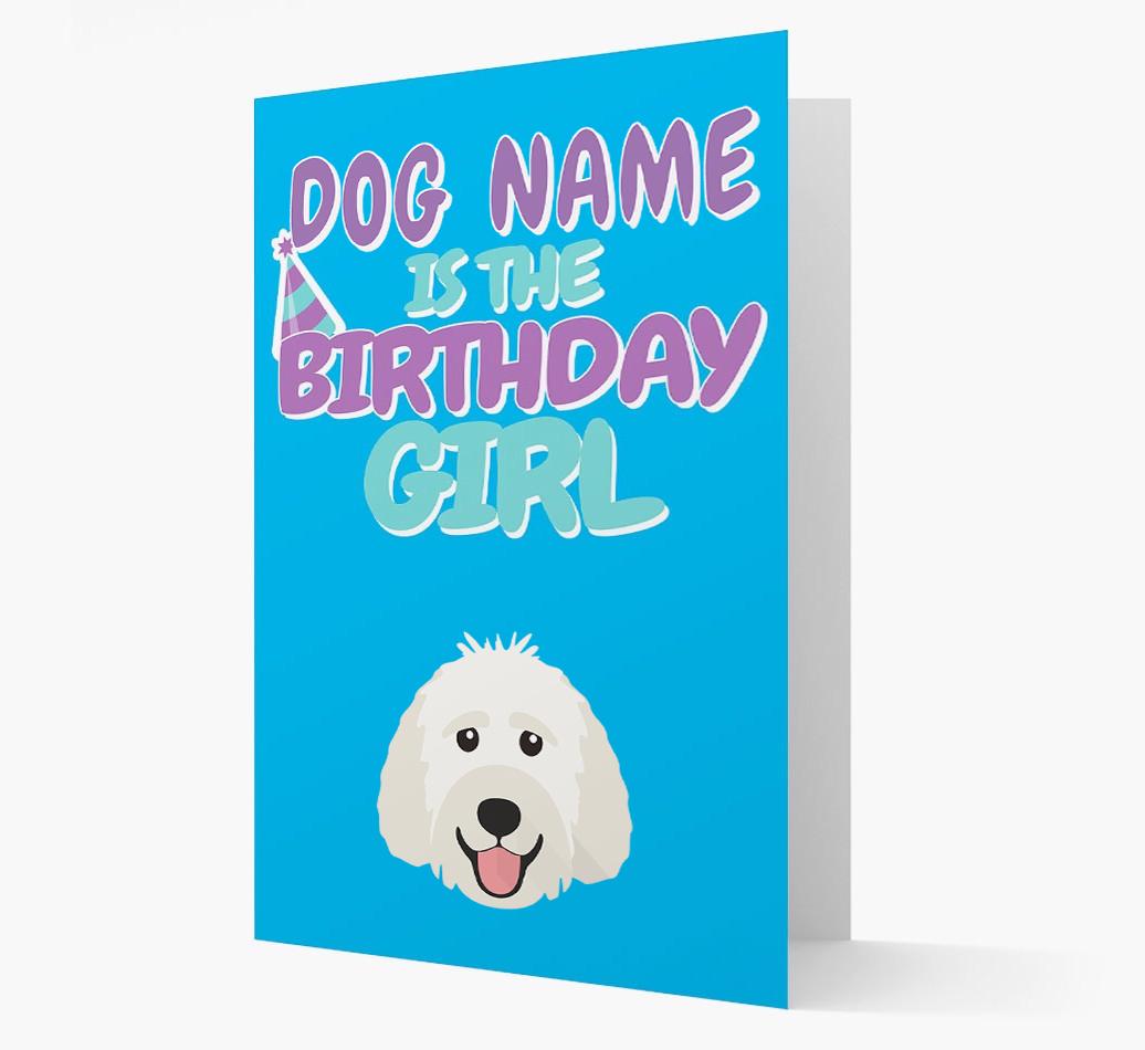 'Birthday Girl' Card with {breedFullName} Icon