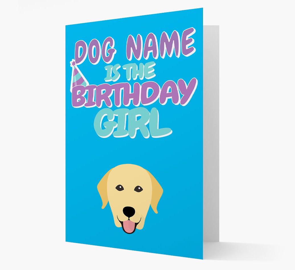 'Birthday Girl' Card with {breedFullName} Icon
