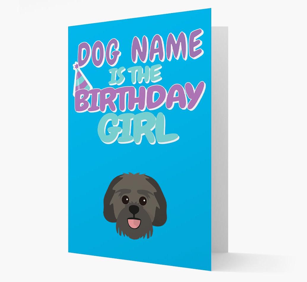 'Birthday Girl' Card with {breedFullName} Icon