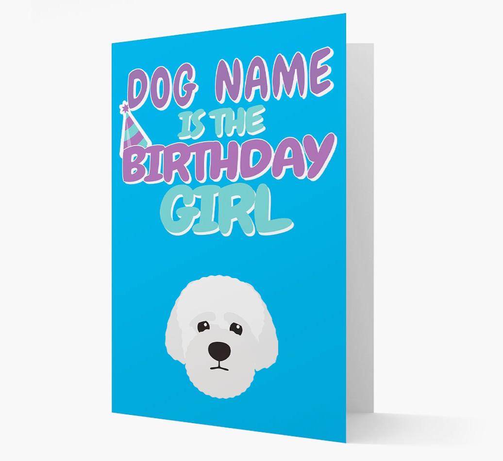 'Birthday Girl' Card with {breedFullName} Icon
