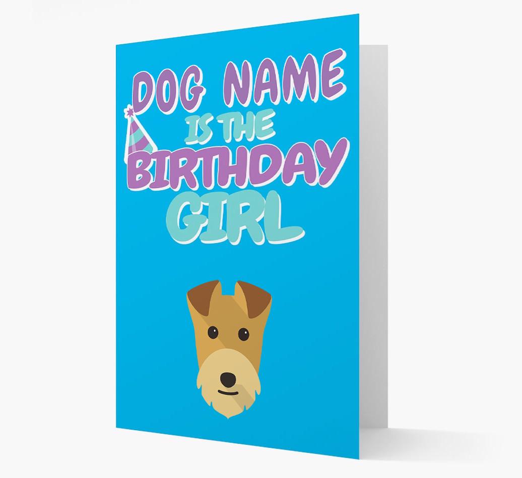 'Birthday Girl' Card with {breedFullName} Icon