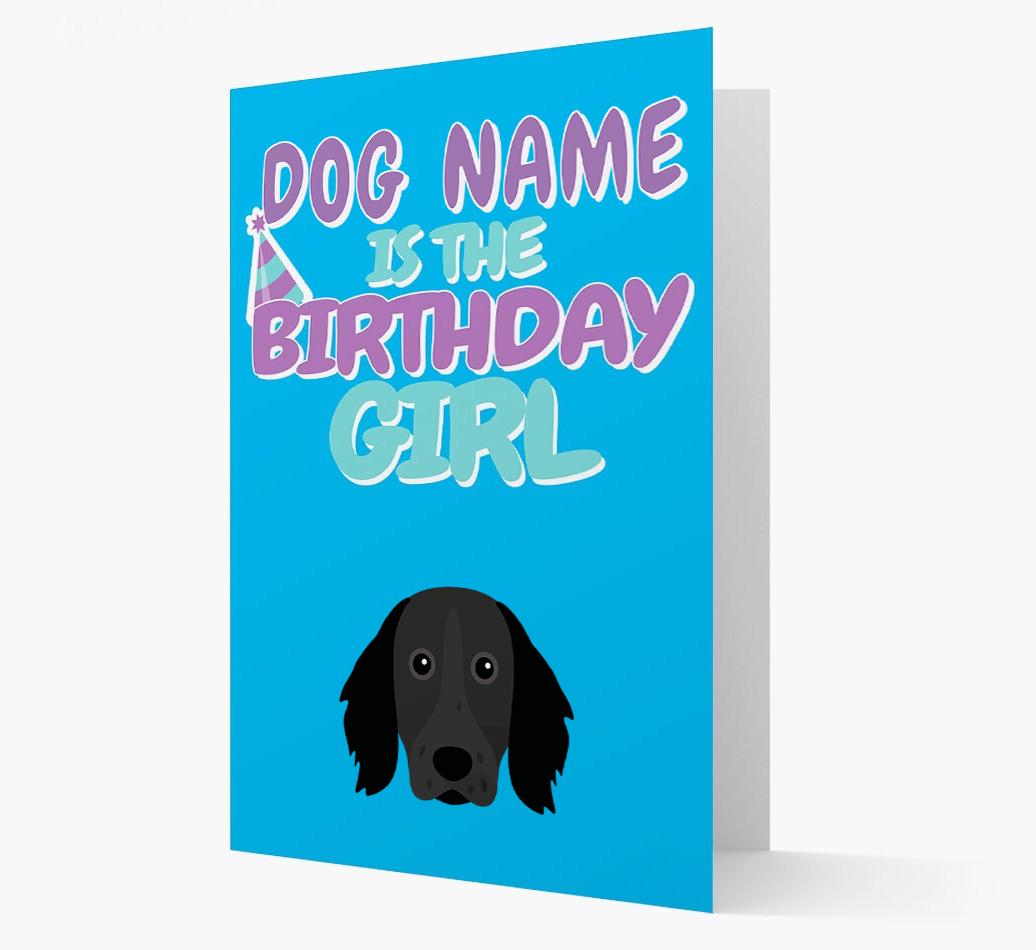 'Birthday Girl' Card with {breedFullName} Icon