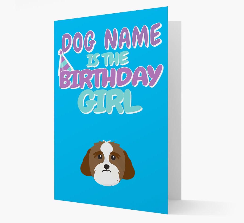 'Birthday Girl' Card with {breedFullName} Icon
