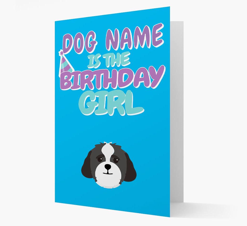 'Birthday Girl' Card with {breedFullName} Icon
