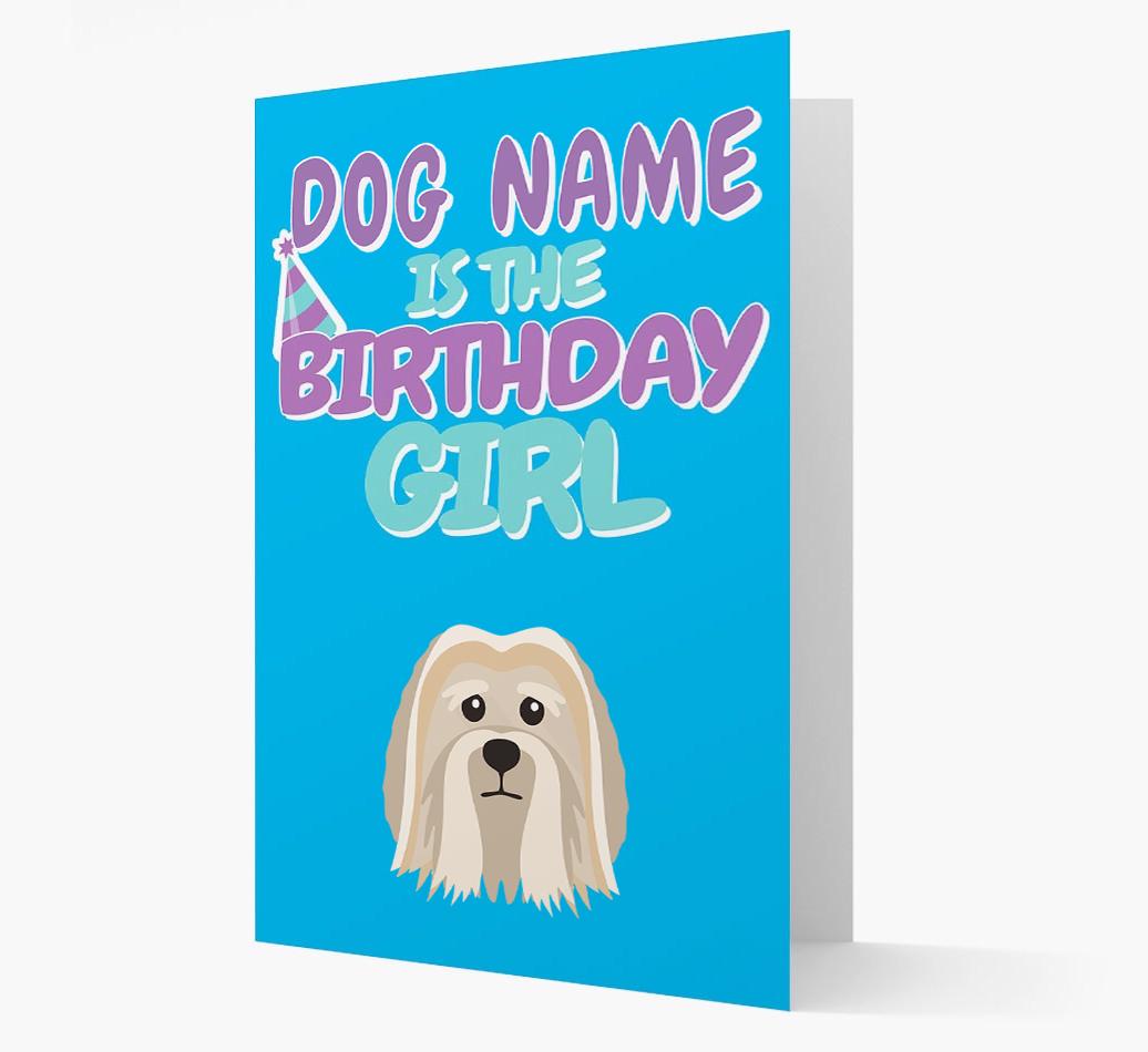 'Birthday Girl' Card with {breedFullName} Icon