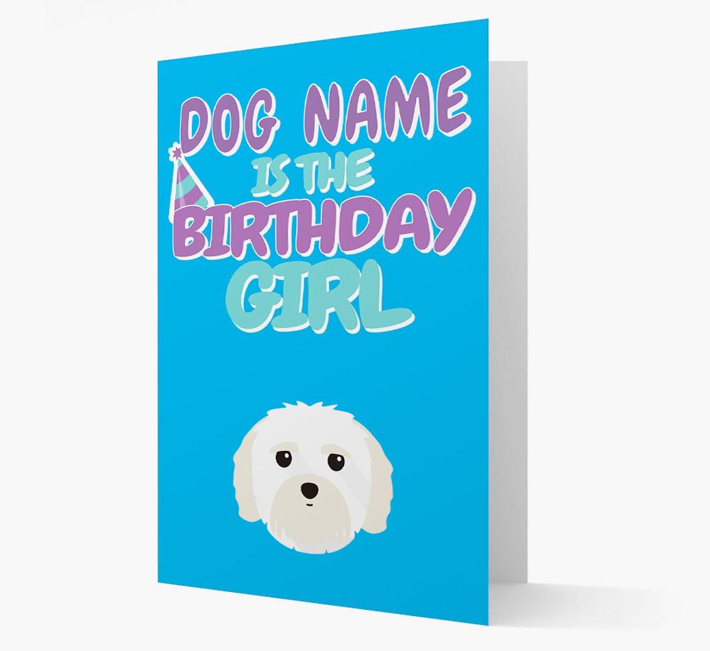 'Birthday Girl' Card with {breedFullName} Icon