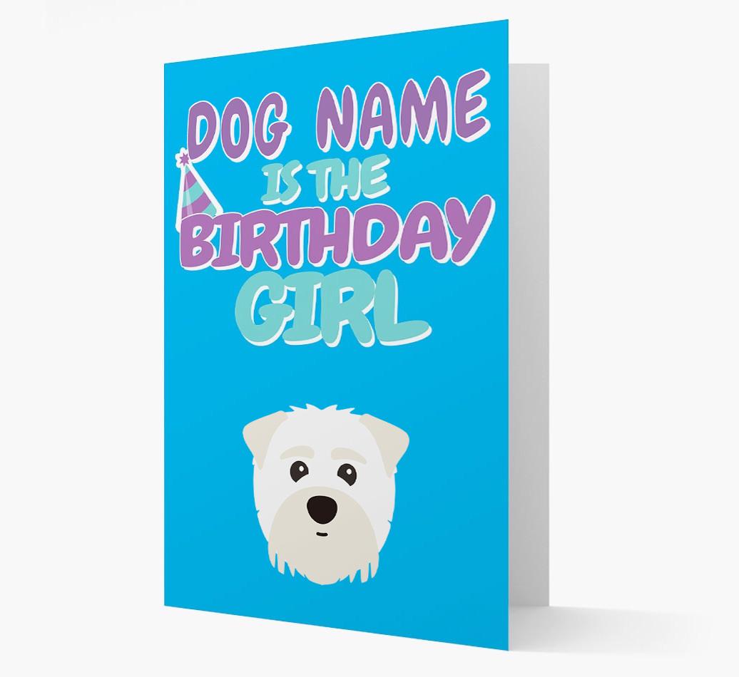 'Birthday Girl' Card with {breedFullName} Icon
