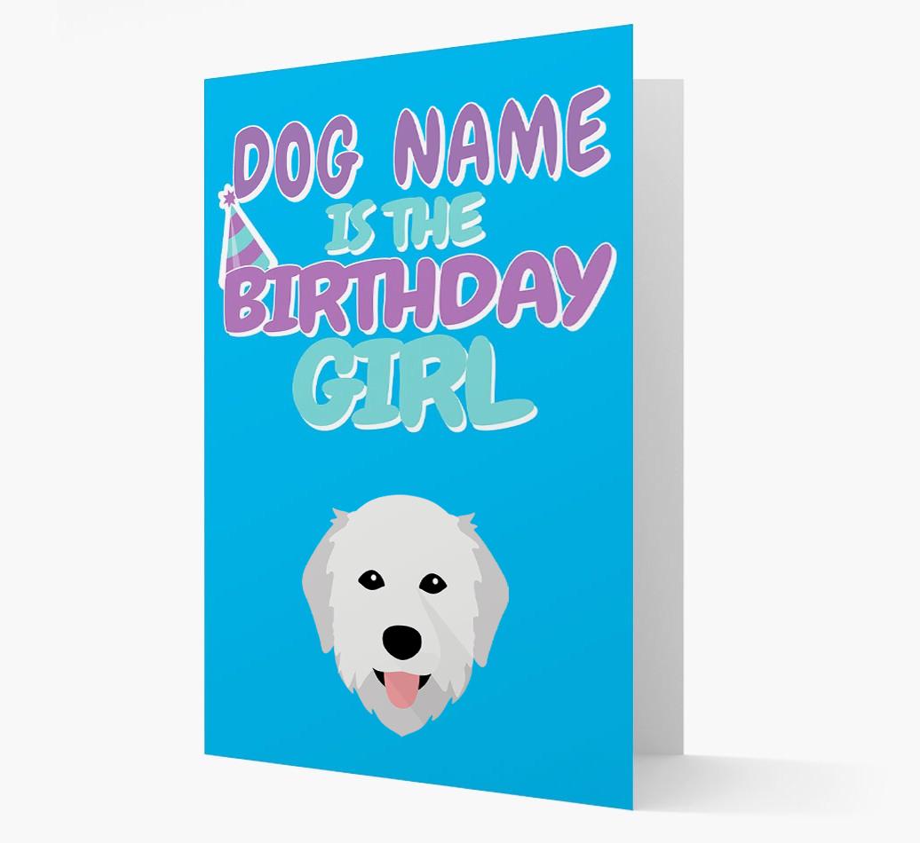 'Birthday Girl' Card with {breedFullName} Icon