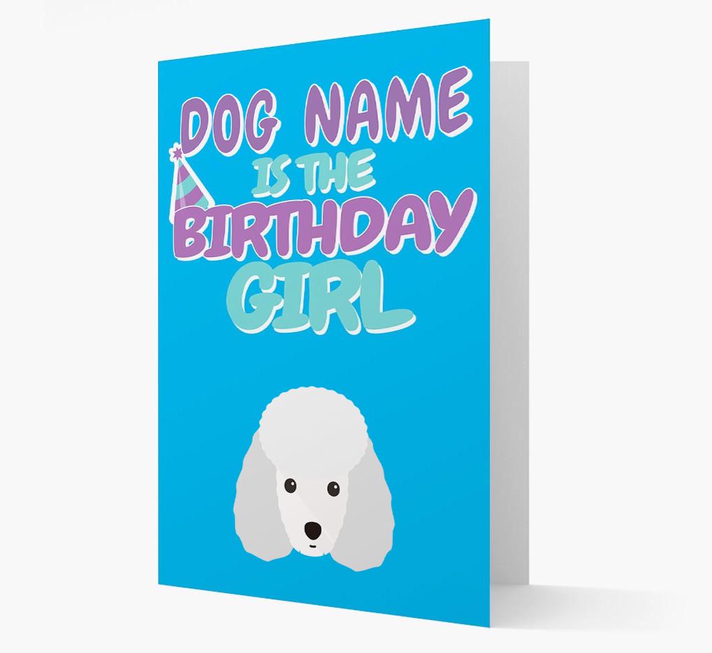 'Birthday Girl' Card with {breedFullName} Icon
