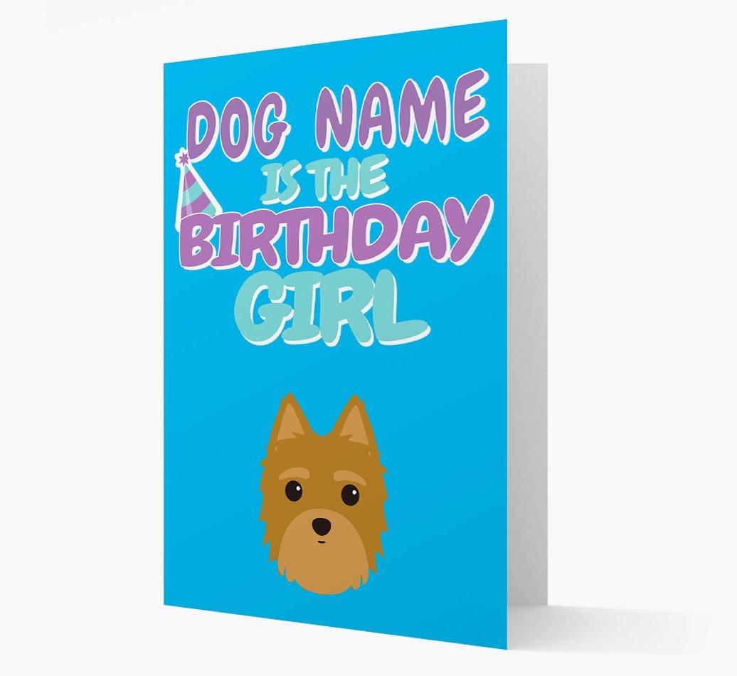 'Birthday Girl' Card with {breedFullName} Icon